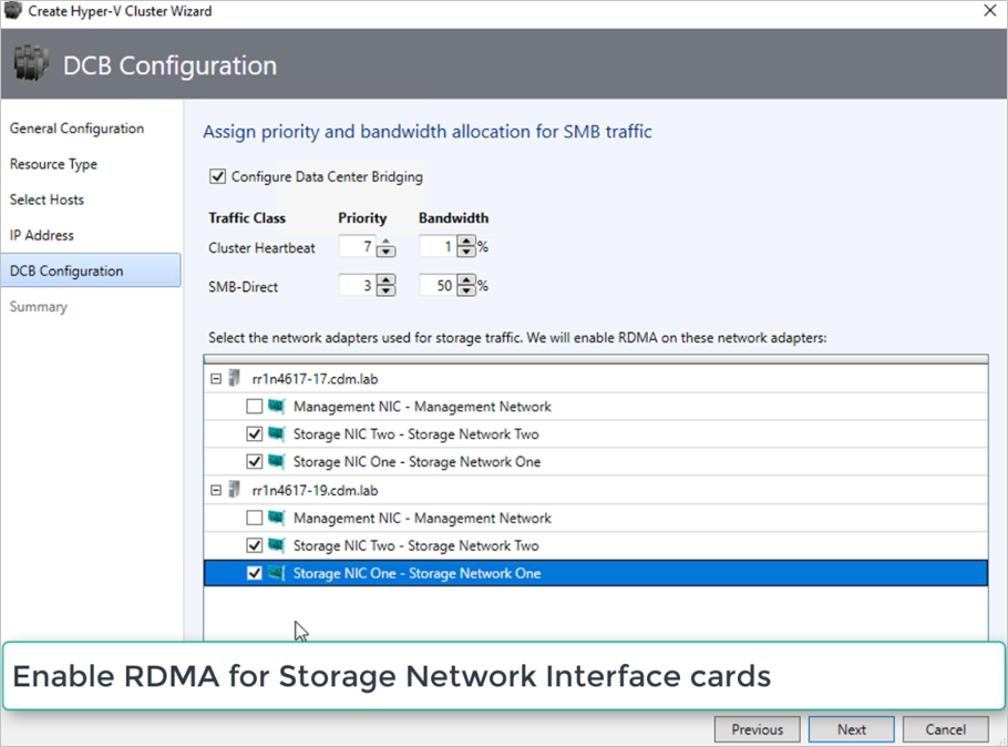 Screenshot di Enable RMDS (Abilita RMDS).