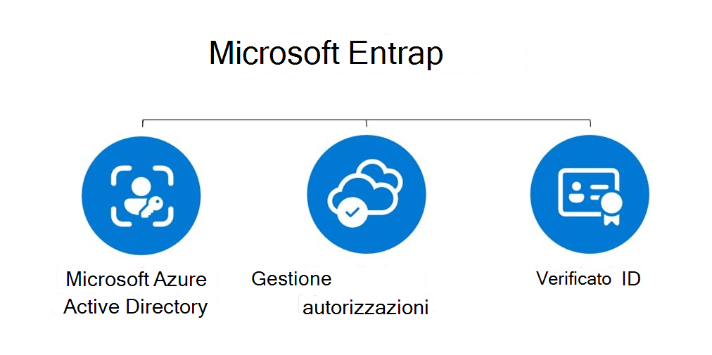 Diagramma che mostra l'Interfaccia di amministrazione di Microsoft Entra.