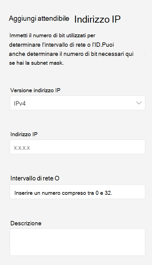 Screenshot of adding trusted I P.