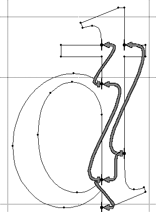 Screenshot showing an outline of the Croatian d.