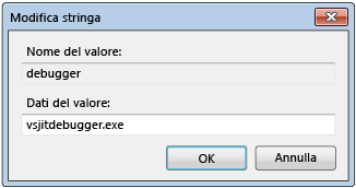 Edit String dialog box