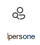 Screenshot dell'icona della scheda Persone con un collegamento ad altre informazioni.