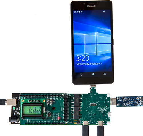 Immagine delle periferiche collegate a USB Type-C ConnEx.