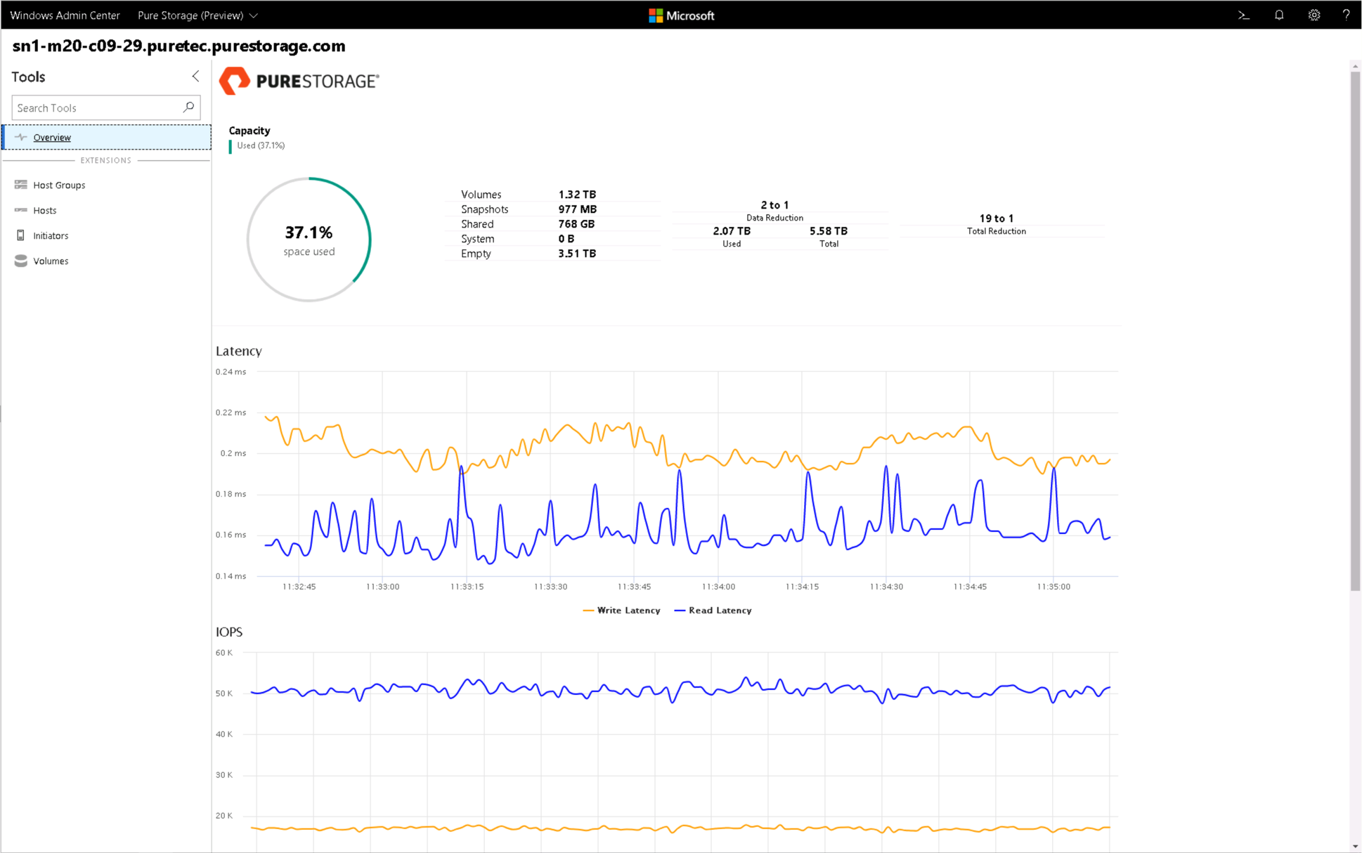 Estensione Pure Storage