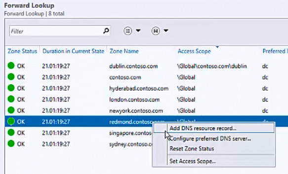 Aggiungere record di risorse DNS