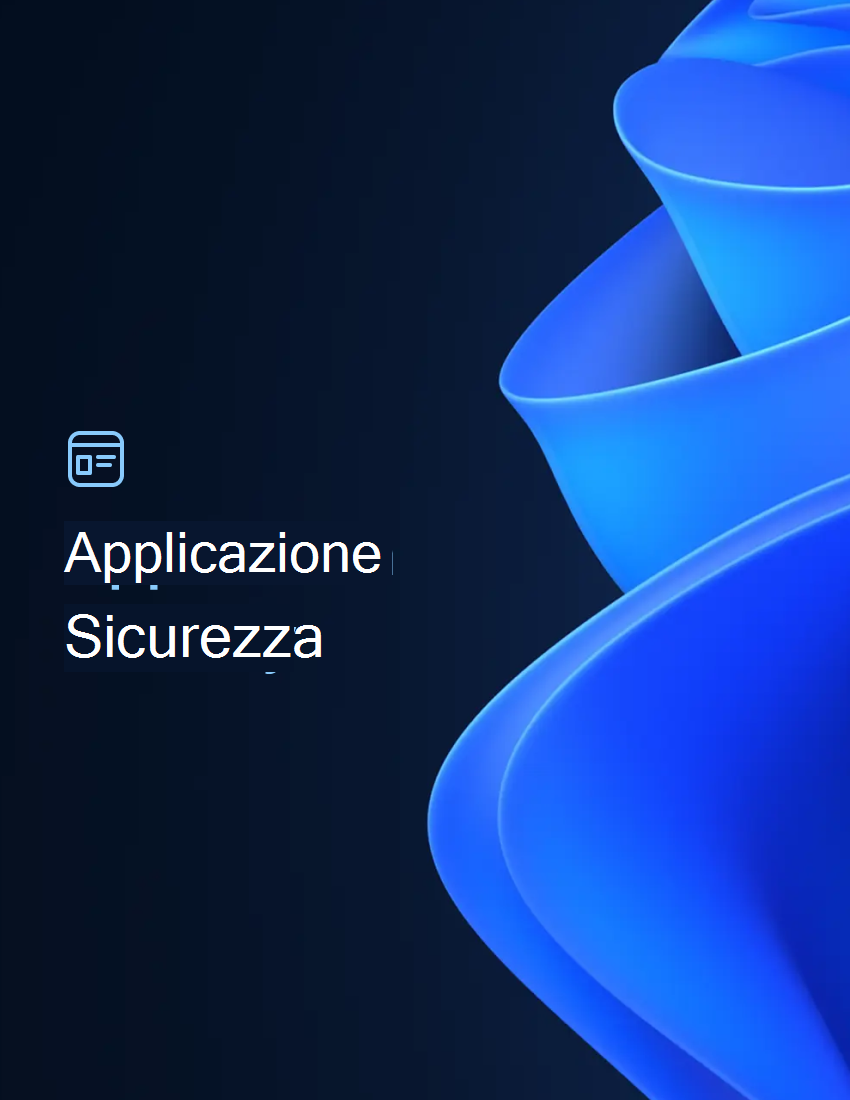 Copertina del capitolo sulla sicurezza dell'applicazione.