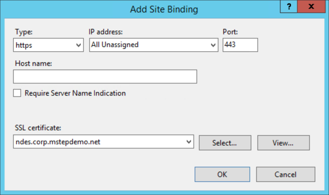 Console IIS NDES: Elenco certificati