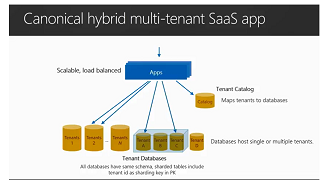 Canonical ハイブリッド マルチテナント SaaS アプリ