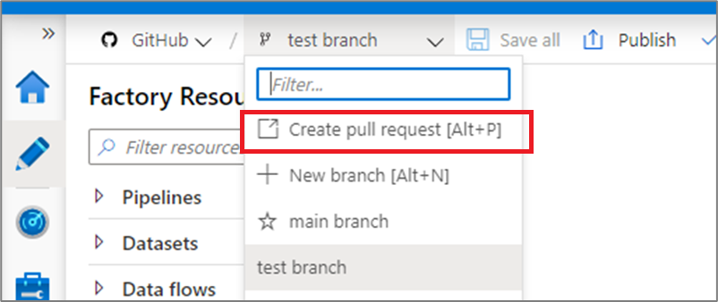 新しい pull request を作成する