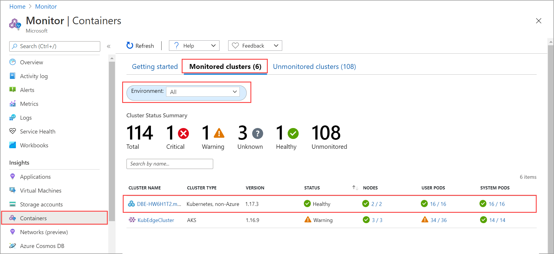 Log Analytics ワークスペースのメトリック