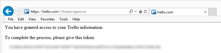 Trello 承認トークン