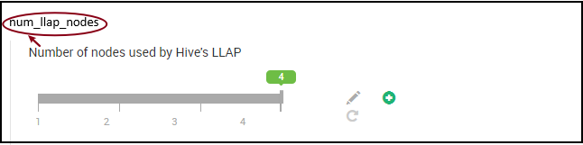 `LLAP サービスのノード数`。