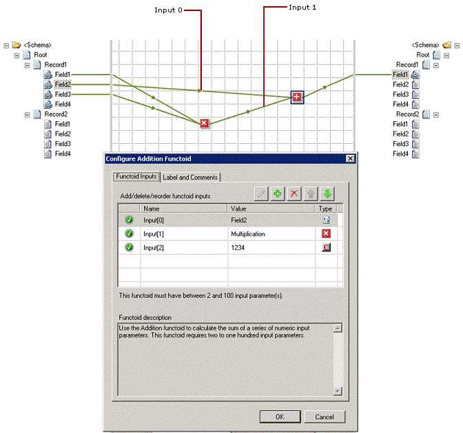 Functoid Identifying_input_parametersへの入力パラメーターの表示