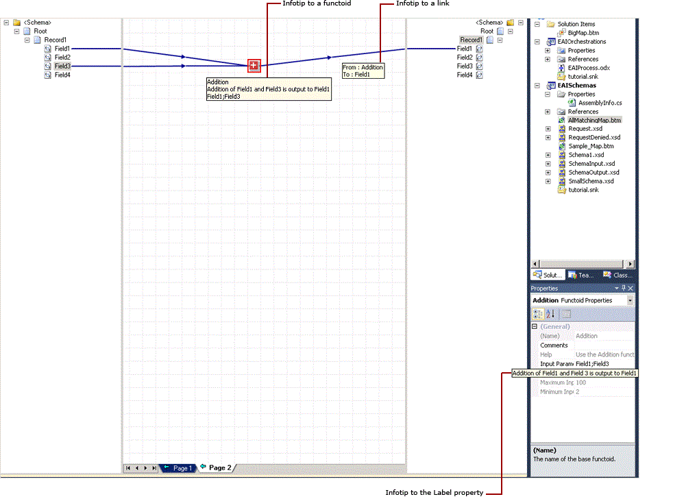 Functoid、リンク、ラベル Viewing_infotipsのヒント