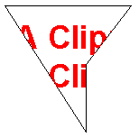 クリップされた文字列を示すスクリーンショット。