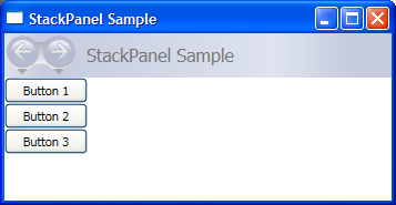 一般的な StackPanel 要素です。