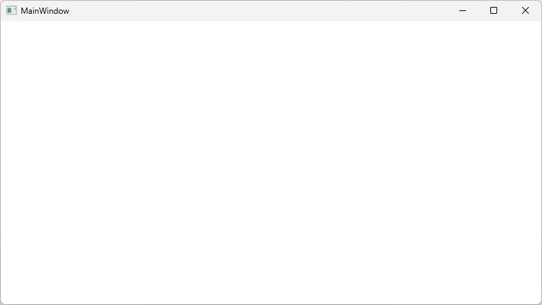 空の WPF アプリ