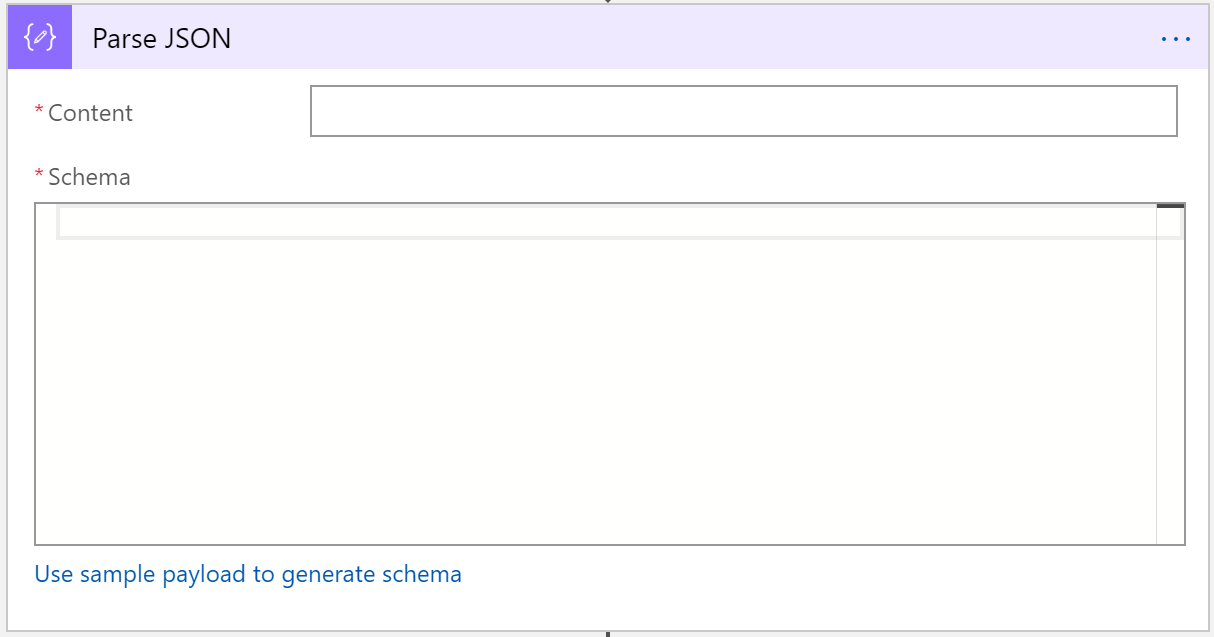 JSON の解析アクション 