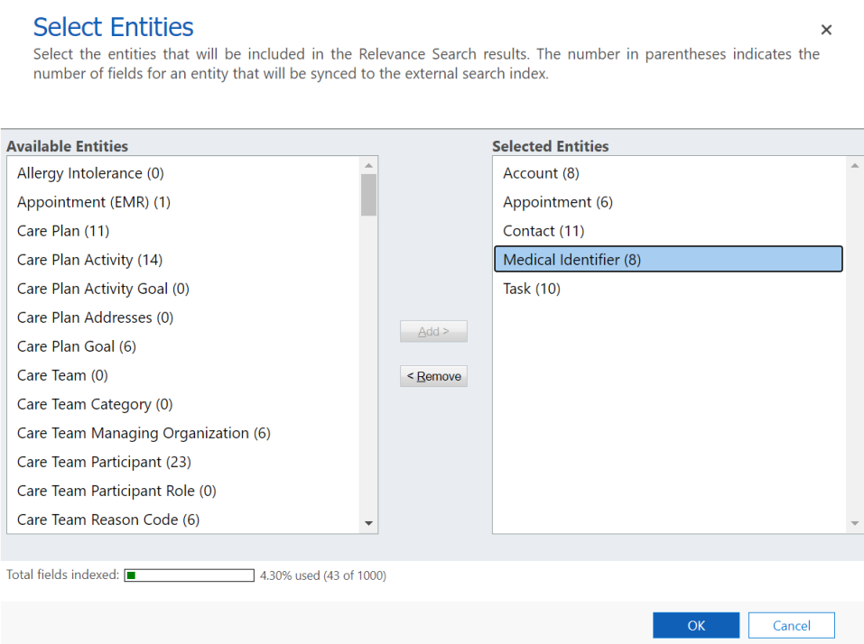 Add the Medical Identifier entity.