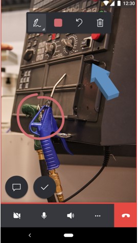 技術者のモバイル アプリ画面のスクリーンショット。