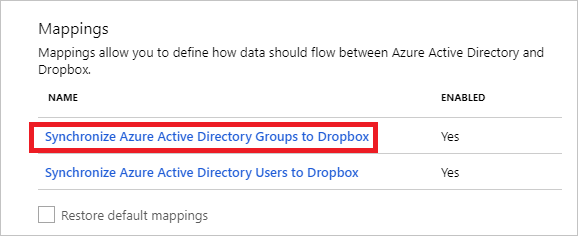 Dropbox グループ マッピング