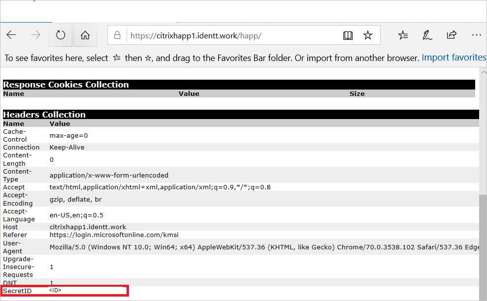 Citrix ADC の構成 - URL のヘッダー コレクション