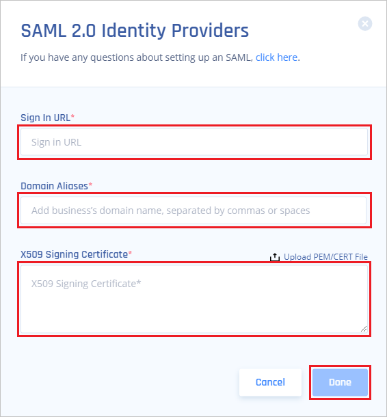 Perimeter 81 の SAML の設定