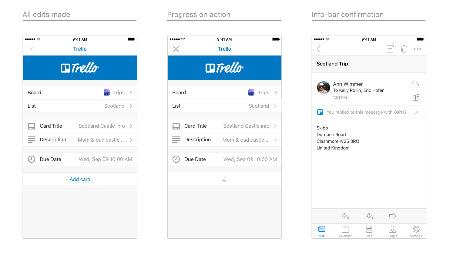 iOS の Trello アドインのエンド ツー エンド設計パート 3。