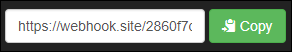 WebHook テスター コピー ボタン。