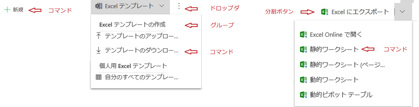 コマンドの種類