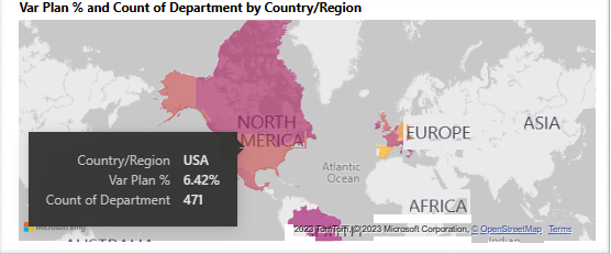 Screenshot shows the revised tooltip for the map visualization.