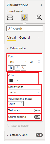 Screenshot of format pane composite and simple slices.