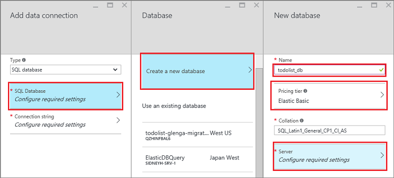 Create an Azure SQL database