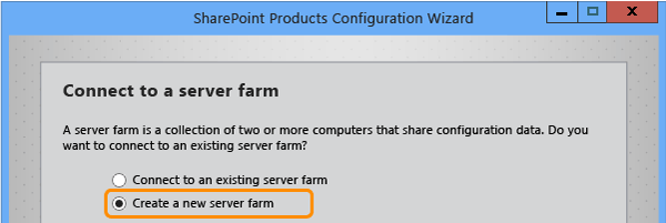 Create a new server farm