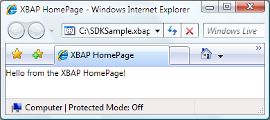 XBAP page