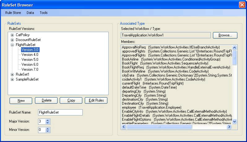 External RuleSet Toolkit のサンプル出力