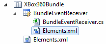 Elements.xml のバインド