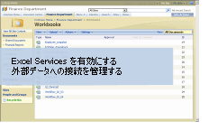 Excel Services ビデオ デモの静止画像