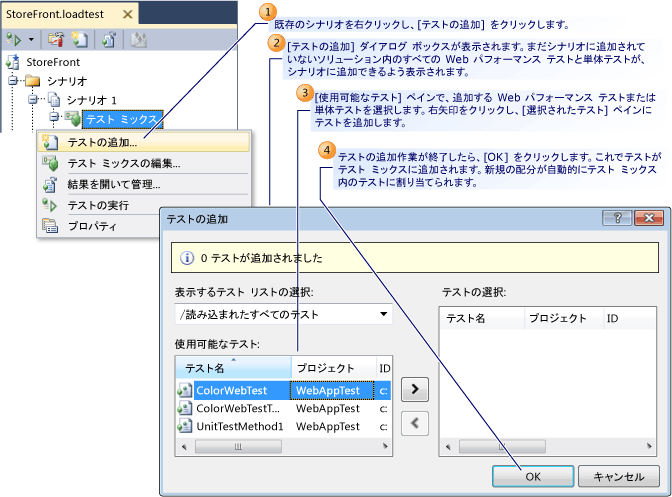 既存のロード テストへのテストの追加