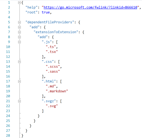 extentionToExtension example rules