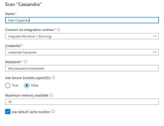 cassandra ソースをスキャンする