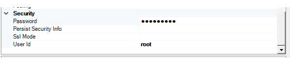 .NET プロバイダーを使用して MySQL に接続しているスクリーンショット、2/2