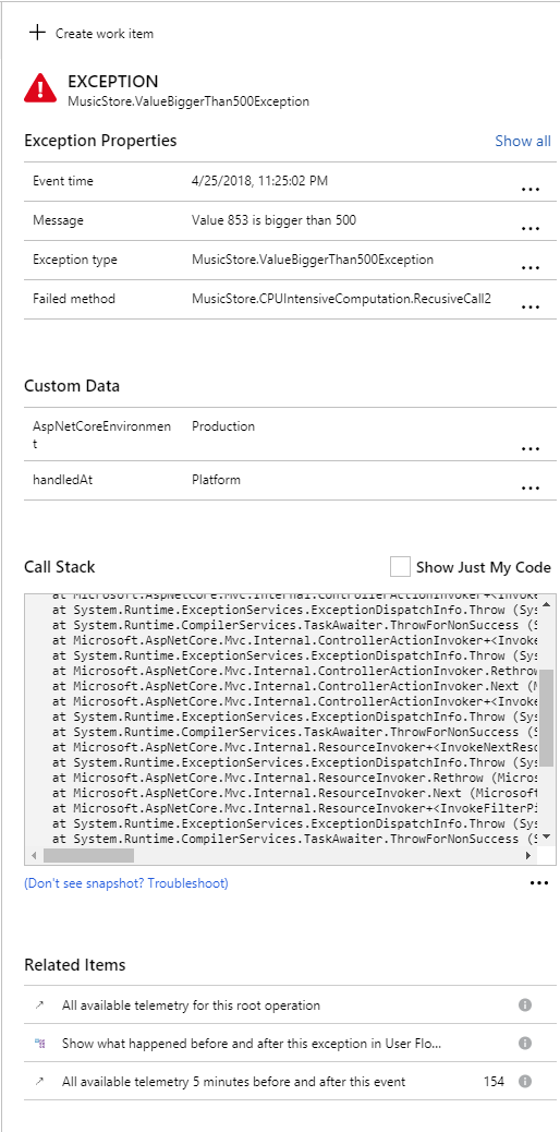 Snapshot Health Check の入力方法を示すスクリーンショット。