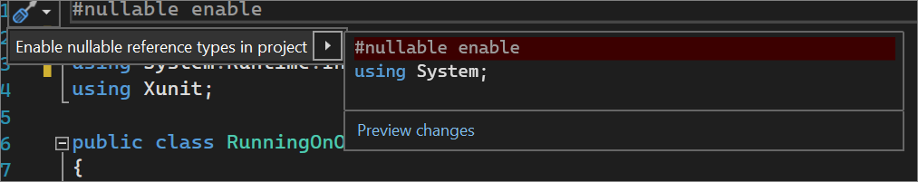 [プロジェクト全体で null 許容参照型を有効にする] リファクタリング