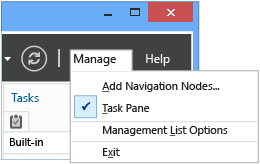 [Management List Options](管理リスト オプション) メニュー オプションを選択して、コンテナーから返されるオブジェクトの数の制限を引き上げる方法を示すスクリーンショット。