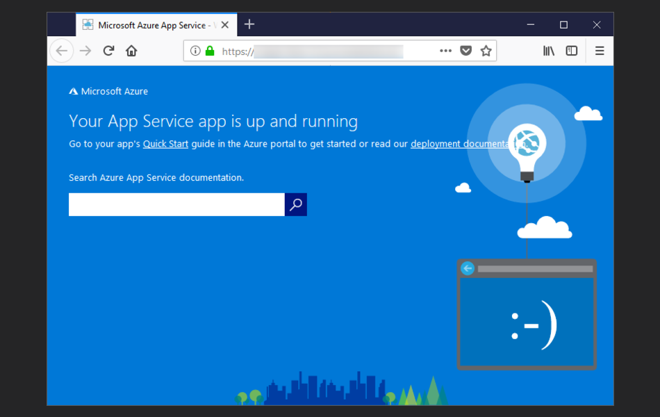 Azure App Service のスクリーンショット