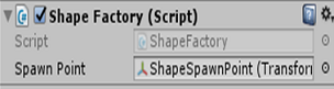 shape factory の参照ターゲットの設定