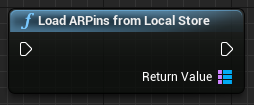 ローカル ストアから ARPins を読み込む関数のブループリント