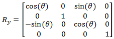 y 行列の回転