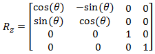 z 行列の回転